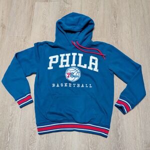 UNK NBA Philadelphia 76ers Hoodie Mens Small Blue Excellent Sixers Basketball